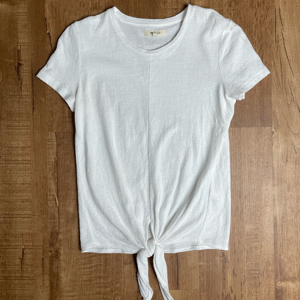 Madewell White Short Sleeve Shirt